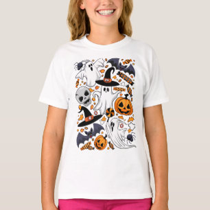 T-shirt Fantômes Monstres mignons Éffrayants et Déplaisant