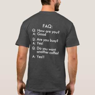 T-shirt FAQ grincheux de programmeur drôle