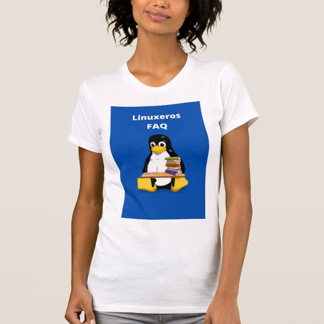 T-shirt FAQ Linuxeros (Devant)
