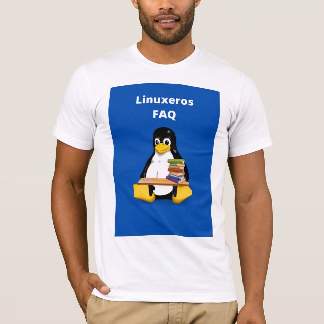 T-shirt FAQ Linuxeros (Devant)