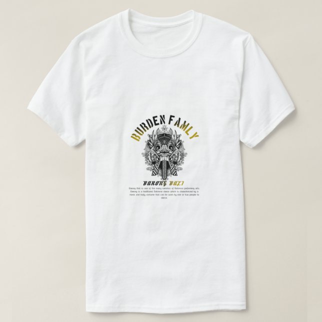 T-shirt Fardeau de la culture familiale (Design devant)