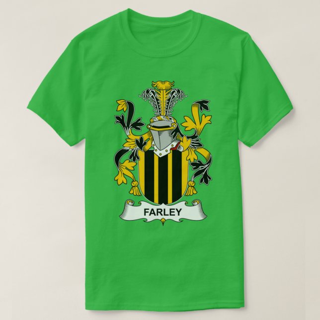 T-shirt Farley Coat of Arms Family Crest  (Design devant)