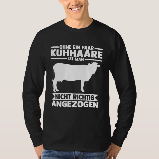 T-shirt Farm Cow Willow Farmer Farmer Cow (Devant)