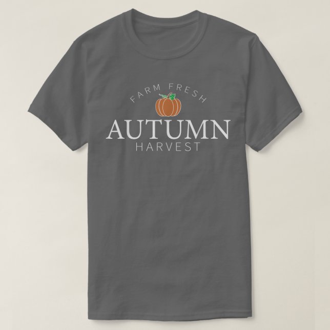 T-shirt Farm Fresh Autumn Harvest Cute Pumpkin Patch Fall  (Design devant)