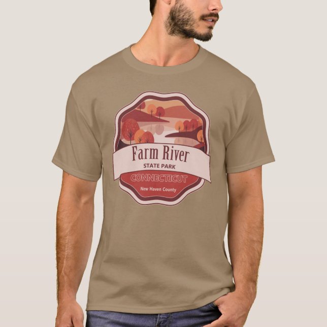 T-shirt Farm River State Park New Haven County Connecticut (Devant)