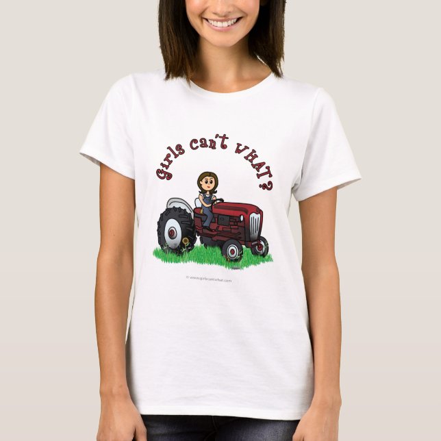T-shirt Farmer rouge clair (Devant)