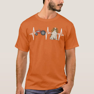 T-shirt Farmer Tractor Cavalier King Charles Spaniel Heart