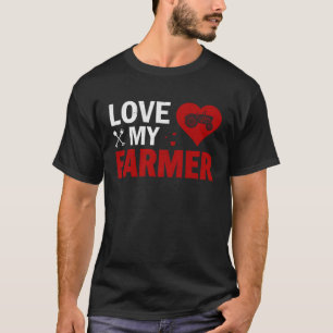T-shirt Farmers Femme Pays Vie Femmes Mari Ferme