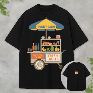 T-shirt Farmers Market Aesthetic Fresh Fruits Sunshine