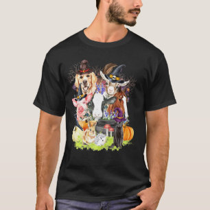 T-shirt Farming Animal Halloween Cheval Chien Vache Chat N