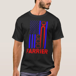 T-shirt Farrier Horseshoe Hoof Trimming Equine Shoe 1