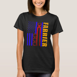 T-shirt Farrier Horseshoe Hoof Trimming Equine Shoeing 60