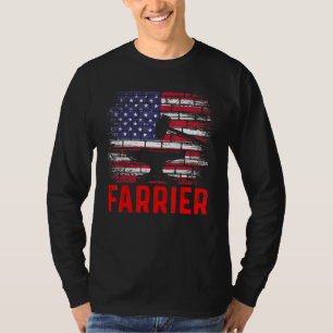 T-shirt Farrier Horseshoe Hoof Trimming Equine Shoeing 66