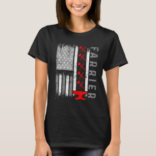 T-shirt Farrier Horseshoe Hoof Trimming Equine Shoing 4