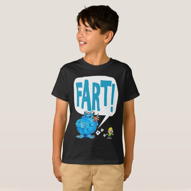T-shirt FART (noir) (Devant entier)