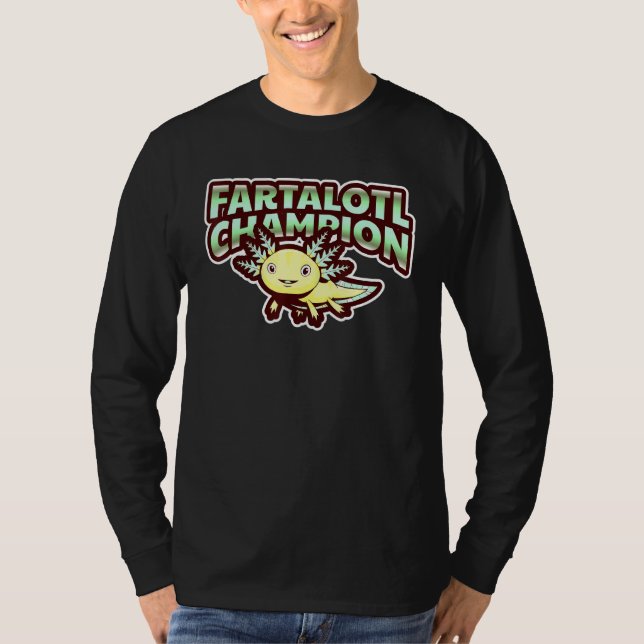 T-shirt Fartalotl Champion Axolotl Salamander Aquarium Pou (Devant)