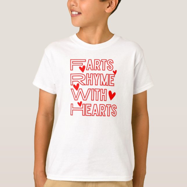 T-shirt Farts Rhyme with Farts (Devant)