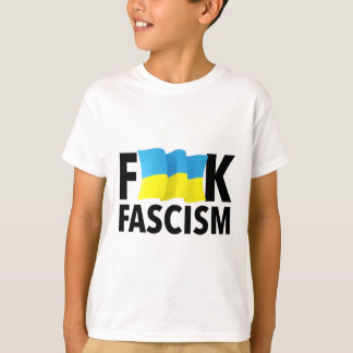 T-shirt Fascisme - Censuré avec le drapeau ukrainien