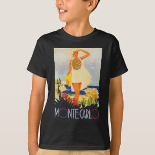 T-shirt Fashion Girl Monte Carlo Beach Voyage