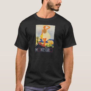T-shirt Fashion Girl Monte Carlo Beach Voyage