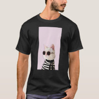 Fashionista Chat Cute Cool Kitty Kitten Rose Noir