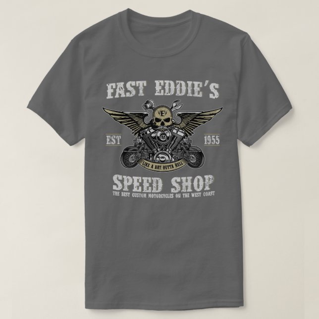 T-shirt Fast Eddies Speed Shop  (Design devant)