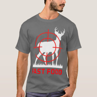 T-shirt Fast Food Deer Hunt Bow Club Femmes Hunter