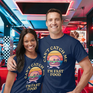 T-shirt Fast Food Funny Kawaii Burger Runny Punny