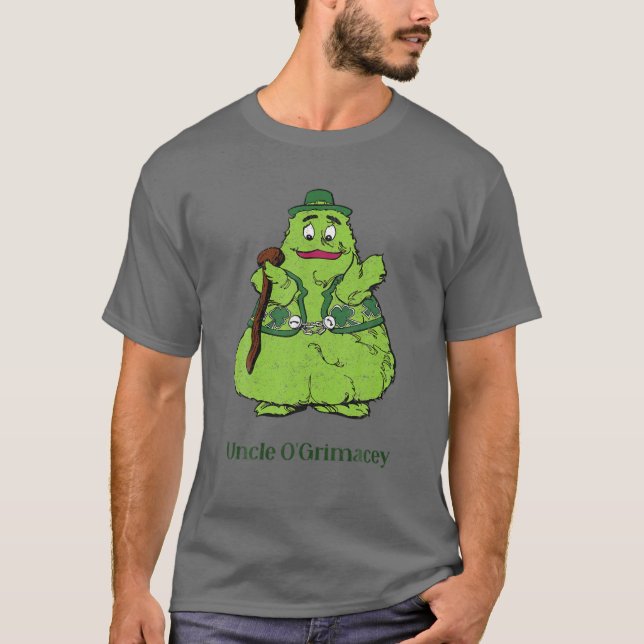T-shirt Fast Food Uncle O'grimacey Irish Retro Toys Patron (Devant)