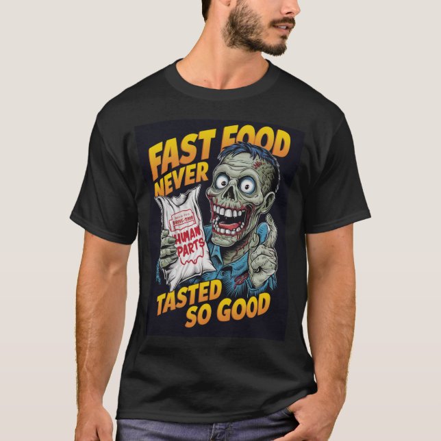 T-shirt Fast Food Zombie (Devant)