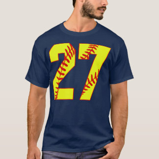 T-shirt Fastpitch Softball Numéro 27 27 Softball Jersey U