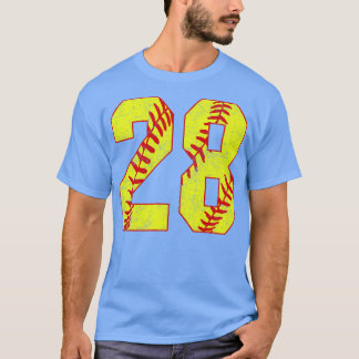 T-shirt Fastpitch Softball Numéro 28 28 Softball Jersey U