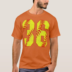 T-shirt Fastpitch Softball Numéro 36 36 Softball Jersey U