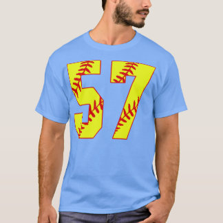 T-shirt Fastpitch Softball Numéro 57 57 Softball Jersey U