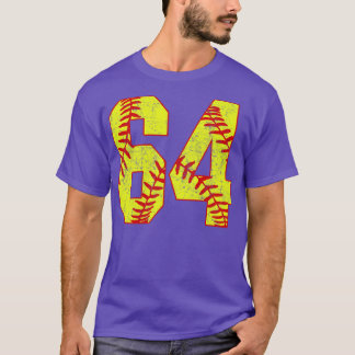 T-shirt Fastpitch Softball Numéro 64 64 Softball Shirt Jer