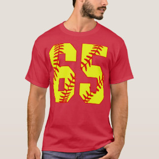T-shirt Fastpitch Softball Numéro 65 65 Softball Shirt Jer