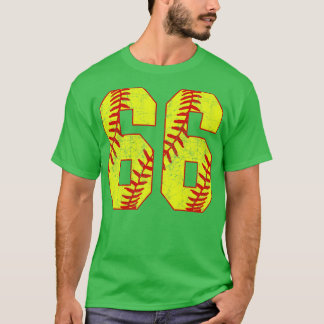 T-shirt Fastpitch Softball Numéro 66 66 Softball Jersey U