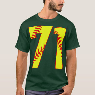 T-shirt Fastpitch Softball Numéro 71 71 Softball Shirt Jer