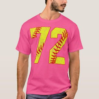 T-shirt Fastpitch Softball Numéro 72 72 Softball Jersey U