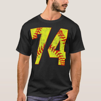 T-shirt Fastpitch Softball Numéro 74 74 Softball Jersey U
