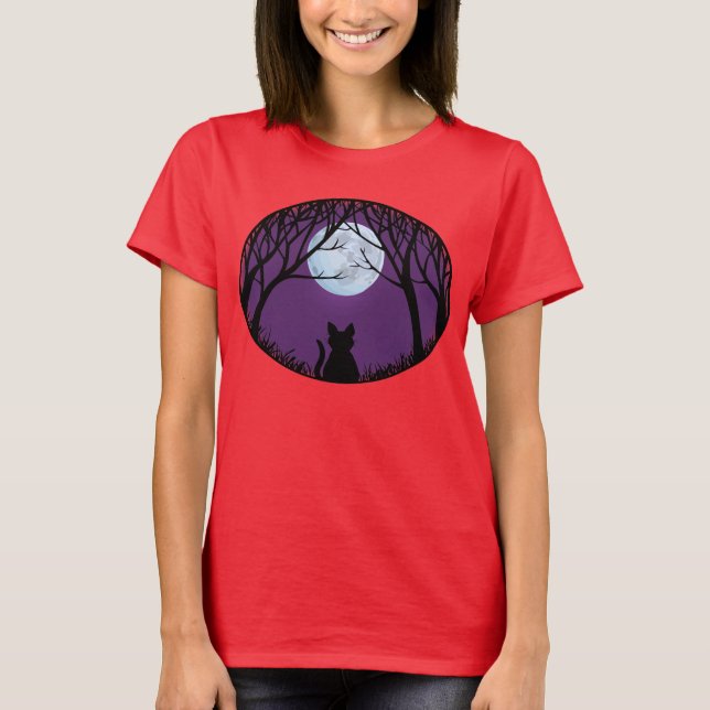 T-Shirt Fat Chat Femme Chemises Jersey Lady's (Devant)