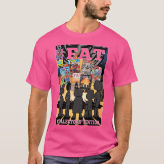 T-shirt FAT Comics 17 couverture de ashcan art fille vinta