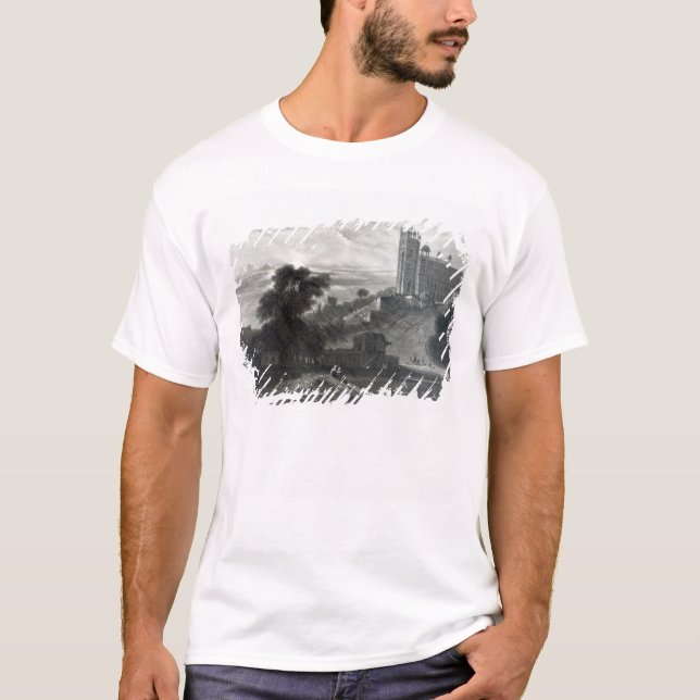 T-shirt Fatehpur Sikri près d'Âgrâ, gravé par Brandard (Devant)