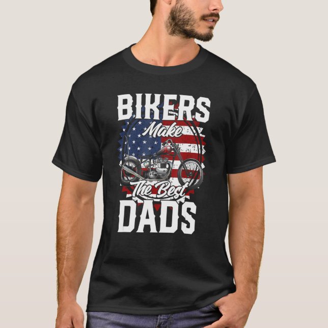 T-shirt Father s Day Biker Custom Chopper (Devant)