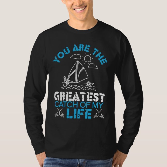 T-shirt Father's Day Fishing Fisherman  4 (Devant)