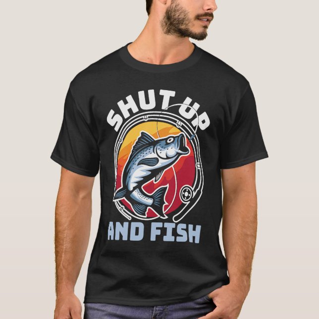 T-shirt Father's Day Fishing Fisherman  6 (Devant)