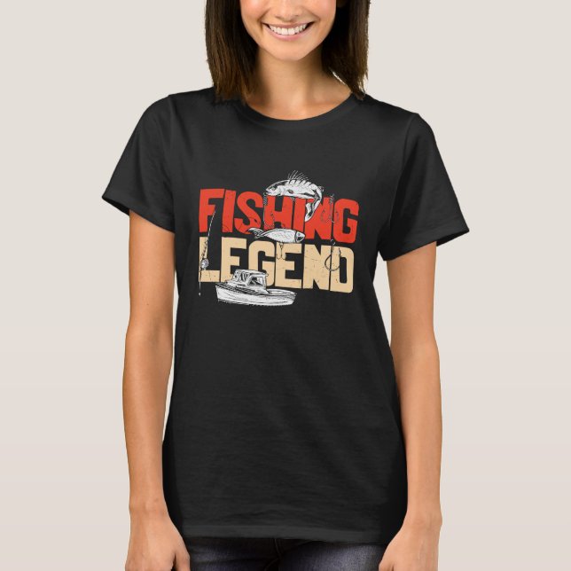 T-shirt Father's Day Fishing Fisherman Rod Angler  2 (Devant)