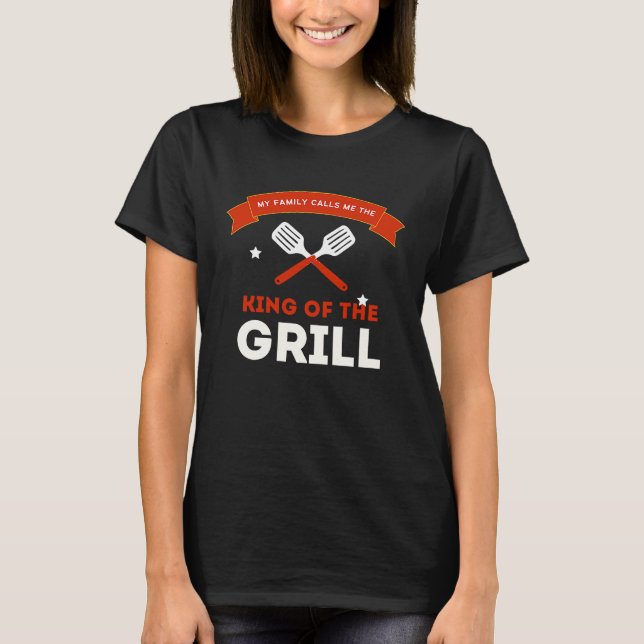 T-shirt Father's Day  King Of The Grill (Devant)