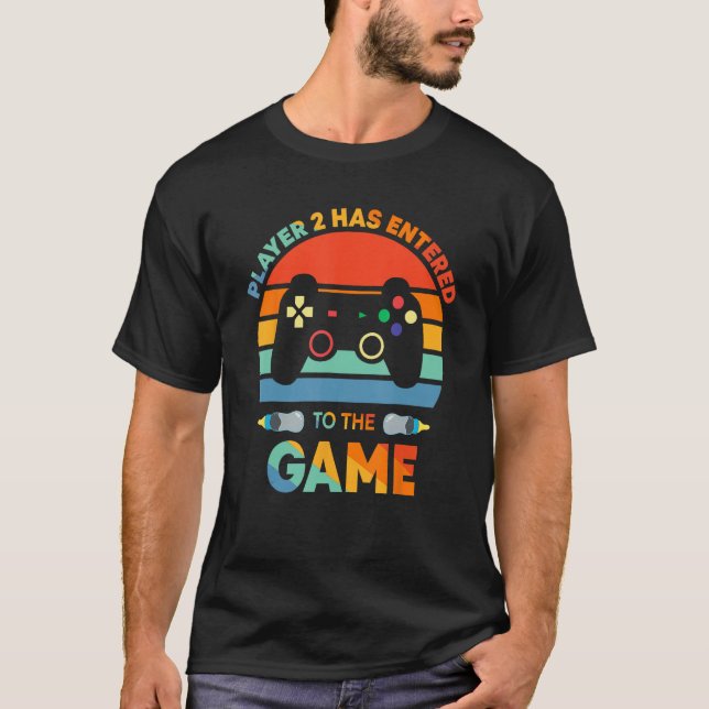 T-shirt Fathers Day Leveled Up To Daddy Dad & Son Matching (Devant)