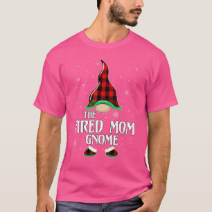 T-shirt Fatigué Maman Gnome Buffalo Plaid Correspondant Fa